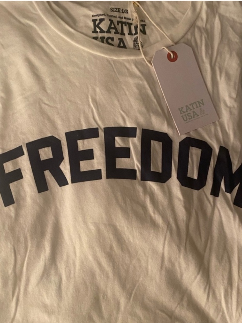 Katin White Tee with Navy KATIN USA Print